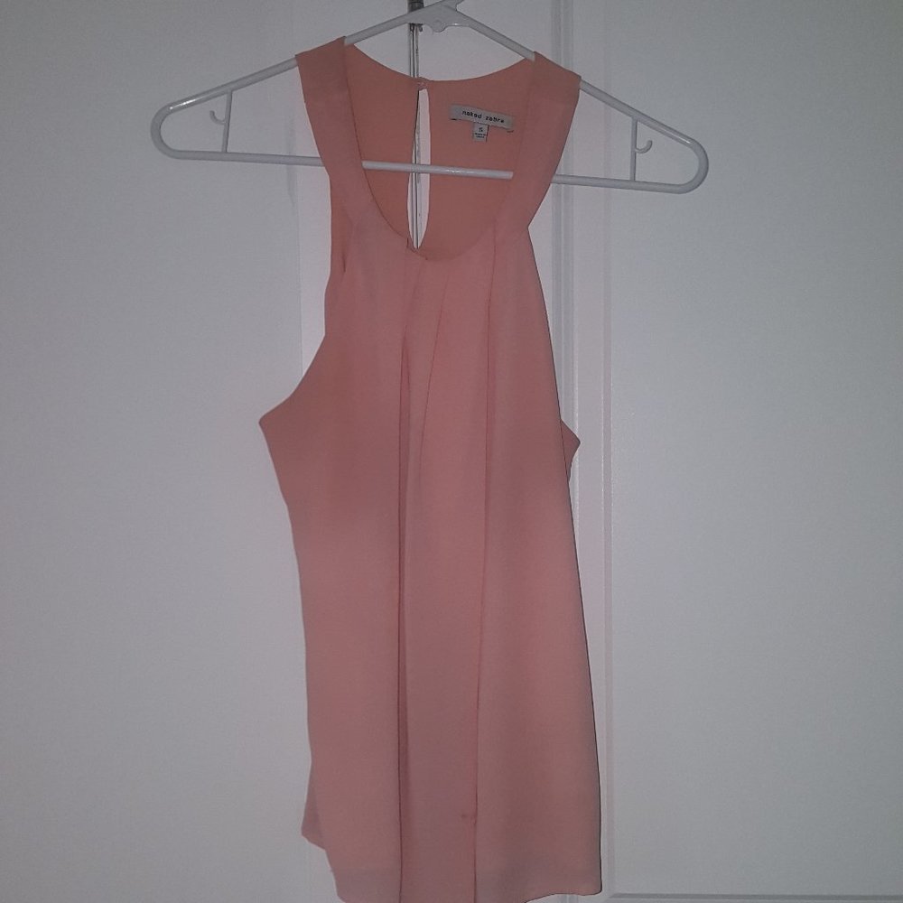 Naked Zebra Pink Chiffon top